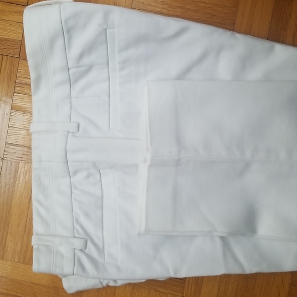 Lord & Taylor 424 Fifth Classic Straight Leg White Pants - Picture 3 of 5